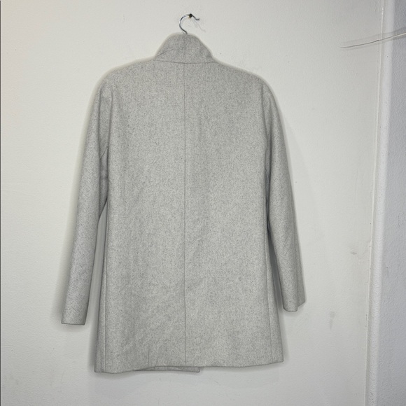 J. Crew Light Gray Pea Coat Button Closure Wool Jacket - Picture 7 of 8